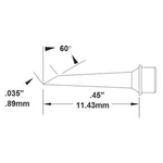 Metcal SMTC-1175 700 Ser 60DEG/.035INX.45IN Micro-hoof Cartridge. Fixed Price $106.99.
