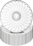 Set Of 12 Crystal Glass Salad Plate, 8 Inch Round Clear Dessert Plates Restau.... Fixed Price $44.99.