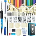116X 60W Wood Burning Pen Set Electric Soldering Iron Kit Burner Hobby. Fixed Price $32.98.