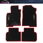 Floor Mat For 22-26 Civic & Acura Integra Black Nylon Carpet Red Stitch W/ Mugen. Fixed Price $58.99.