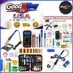 18-IN-1 Soldering Iron Kit With Digital Multimeter & Tips, Portable Blue. Fixed Price $39.73.