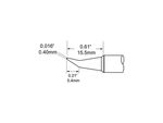 Metcal SFV-CNB04A Tip, Conical, Bent, 0.4MM (0.016IN). Fixed Price $26.82.