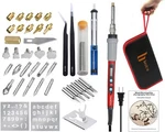 Bestzo Wood Burning Craft Kit Adjustable Lcd Pyrography Tool Soldering Iron. Fixed Price $29.99.