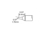 Metcal STTC-147P Cartridge, Bevel, 1.78MM (0.07 In), 60 Deg. Fixed Price $44.95.