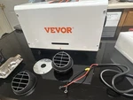 Vevor Inline Exhaust Fan 4IN Circular Vents Wall Mount 12V 60W Screen. Fixed Price $80.00.