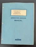 Heath Schlumberger SG-1271 Function Generator Operation/service Manual 1974. Fixed Price $15.00.