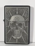 Novelty Inc Biker Skull Head Baron Helmet Lighter Vintage Torch Type. Fixed Price $9.99.