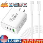 Dual Pd 40W Fast Charger Plug & Cable For Samsung Galaxy S24 Ultra S23 S22 S21+. Fixed Price $10.99.