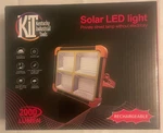 (2X) Solar Led Work/strobe Light 2000 Lumen Kit Kentucky Industrial Tools Nib. Fixed Price $49.00.