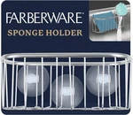 Farberware Sponge Holder For Kitchen Sink Brushed Metal Caddy Organizer Wit. Fixed Price $22.49.