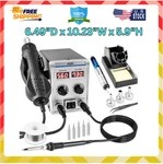 8586D 2 1 Soldering Station, Smd Hot Air Rework Led Dual Digital Disp. Fixed Price $50.57.
