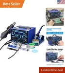 -certified 862BD+ 2-IN-1 Soldering Iron & Hot Air Rework Station With Tools. Fixed Price $174.99.
