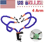 4-ARM Soldering Iron Stand Helping Holder Third Hand Flexible Magnifier Welding. Fixed Price $16.89.