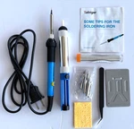 Tabiger 60W Soldering Iron Kit Adjustable Temperature Tool Set Case Open Box. Fixed Price $11.99.