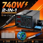 2IN1 852D+ Iron Station Digital Hot Air Gun Desoldering Rework. Fixed Price $119.99.