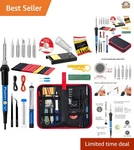 Professional Quality Soldering Iron Kit With Adjustable Heat & Lifetime Support. Fixed Price $39.99.