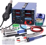 853D 2A Usb Smd Hot Air Rework Soldering Iron Station, Dc Power Supply 0-15V 0-2. Fixed Price $234.24.