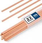 22 Pcs Brazing Rods Aws BCUP-5 15% Silver Solder Phos Copper Alloy Flat. Fixed Price $57.39.