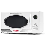 Retro 0.9 Cu Ft White Microwave Oven 12 Cooking Settings Led Display 800W. Fixed Price $127.90.