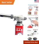 Professional Butane Culinary Torch - Adjustable Flame For Searing & Soldering. Fixed Price $28.99.