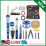 Electronics Soldering Iron Kit, Sremtch 80W Lcd Digital Gun With Adjus. Fixed Price $35.19.