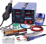 853D 2A Usb Smd Hot Air Rework Soldering Iron Station, Dc Power Supply 0-1. Fixed Price $189.90.