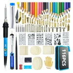 Professional Wood Burning Pyrography Pen Tool Kit 60W 110V Craft Soldering Iron. Fixed Price $29.99.
