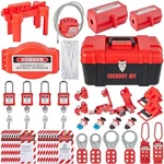 Vevor 42 Pieces Lockout Tagout Station Electrical Security Safety Set. Fixed Price $85.12.