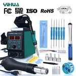 Yihua 8786D-I Dual Digital Soldering Station Hot Air Rework Complete Kit. Fixed Price $83.69.