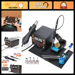 Hot Air Soldering Station 2-IN-1 Kit, Large Display, Silicone Mat, Tips, Esd. Fixed Price $127.99.