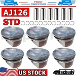 6PCS Engine Pistons & Pings Kit AJ126 Std For Jaguar F-pace Land Rover 3.0L V6. Fixed Price $108.99.