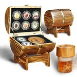 Whiskey Smoker Kit - Electric With 8 Flavor Chips & Barrel Case Wooden. Fixed Price $56.08.