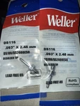 DS116 Weller Replacement To Fit DS100 DS2000ESO You Get Tips. Fixed Price $30.00.