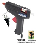 Mini Hot Glue Gun Trisonic 10 Watts Flip-down Stand 2 Stick Fabric, Leather. Fixed Price $7.59.