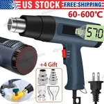 2500W Electric Heat Gun With Lcd Display, Dual Temperature CONTROL+4 Nozzles. Fixed Price $21.69.