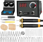 Wood Burning Tool Burner Kit Pen 25 750 With Digital Thermometer Temperature. Fixed Price $54.35.
