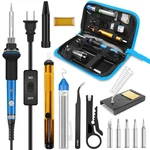 Soldering Iron, Kit Electronics, 60W Adjustable Temperature Si. Fixed Price $25.93.