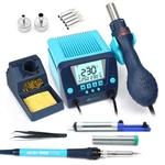 2IN1 Smd Rework Soldering Iron Hot Air Gun Station Kit Welding Adjustable Temp. Fixed Price $85.99.