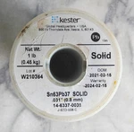 Kester 14-6337-0031 SN63PB37 Solid Wire Solder Oz .031 New Open Box. Fixed Price $19.98.
