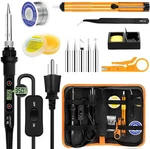 Soldering Iron Kit 80W Lcd Adjustable Temperature 180-520 Electronic. Fixed Price $26.03.