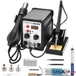 2 Smd Hot Air Rework Station Soldering Iron Led Display Full Kit 19 Us. Fixed Price $71.32.