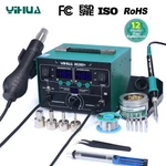 Yihua 2-IN-1 Station Hot Air Gun Digital Desoldering Rework. Fixed Price $58.49.