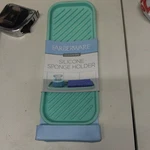 Farberware Mint Silicone 9"X3.5" Sponge Holder Dishwasher Safe. Fixed Price $6.00.