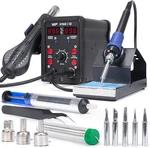 Wep Digital 2IN1 Soldering Station Hot Air Gun Heat Rework Smd Welding Tool. Fixed Price $34.77.