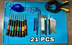 21 Pcs Soldering Blue Mat Heat Insulation Silicone Repair Pad Iphone 15. Fixed Price $29.99.