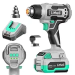 Litheli 20V Cordless Heat Gun,hot Air Kit PORTABLE,3 Temperatures Max. 932. Fixed Price $73.54.