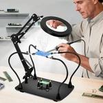 10X Magnifying Glass With Light Stand, Helping Hands Soldering Station, 4.... Fixed Price $72.34.