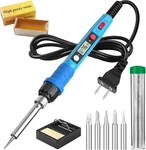 Soldering Iron Kit, 80W 110V Lcd Digital Pen With Blue. Fixed Price $18.27.