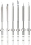 6PCS TS100 Soldering Tips Kit With Threaded Insert Adapter, Compatible. Fixed Price $53.95.