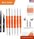 6 Pcs Double Sided Soldering Assist Aid Repair Tool With 2 Precision Tweezers.... Fixed Price $29.83.